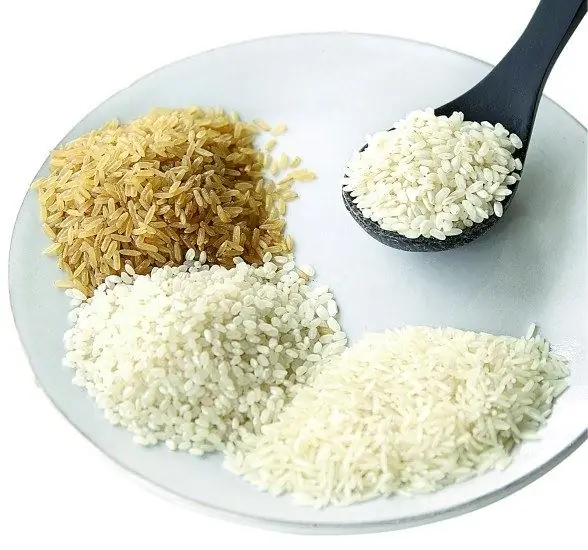 Diferentes tipos de arroz