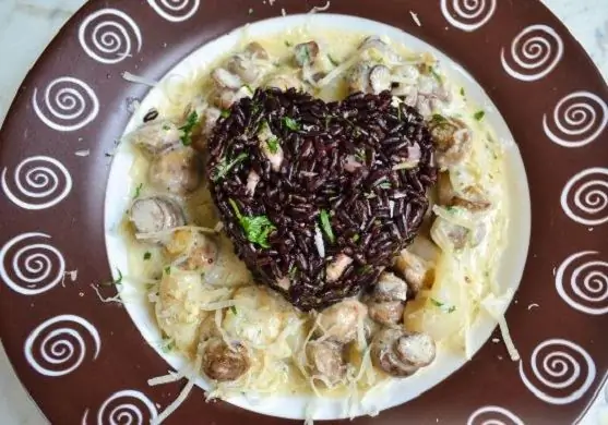 Black rice with cuttlefish